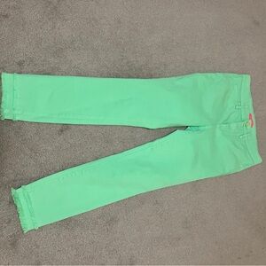 Lilly pulitzer green jeans south ocean high rise